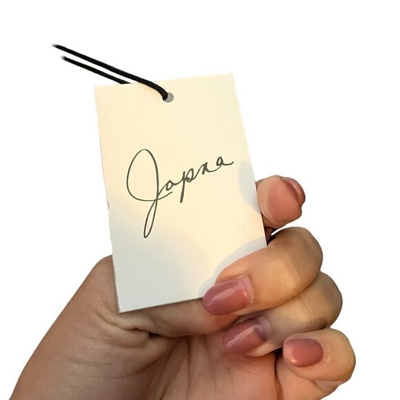 NWT JAPNA STRAPLESS MAXI DRESS FLUTTER TOP GEOMETRIC SUMMER PRINT WOMEN XS - Picture 11 of 12